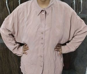 Women&#39;s Baggy Style Casual Plain Shirt (Siz