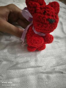 Red Crochet Bunny