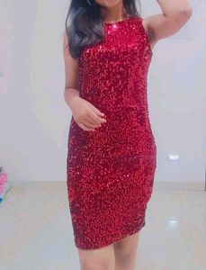Red Sequence Dress♥️