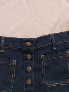 Denim Mini Skirt &amp; Top Set