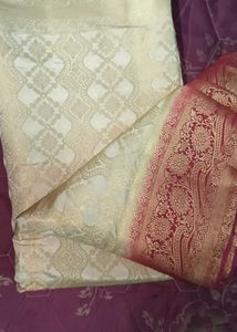 Elegant Red &amp; Gold Silk Saree