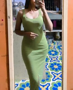 Olive Green Bodycon Dress