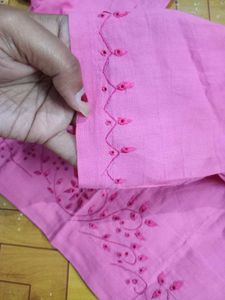 Pink Embroidered Blouse