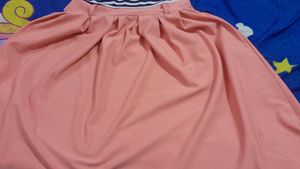 Peach A-line Dress