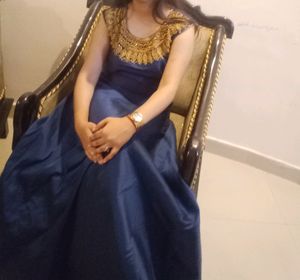 HeavyEmbroidery FullFlare Dress With Bottom&amp; Duppt