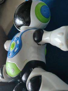 Birthday Basket Dancing Robot Music 3D Flashing Lights 360 Degree Rotation Toy Robot for Kids