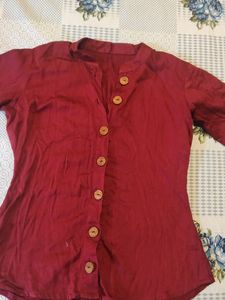 Mehroon Shirt