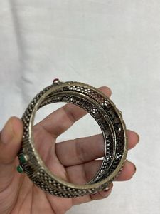 Oxidized Bangles - Set of 2