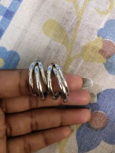 Silver Hoops