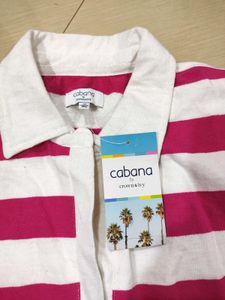 Crop Striped Tee