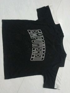 Two-Tone Black & White Tee