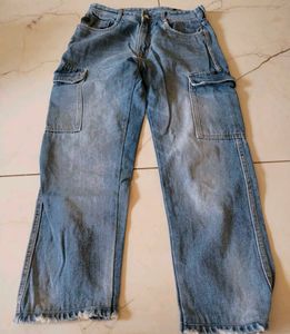 Men's Cargo Denim Jeans