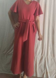 Chic Red Jumpsuit