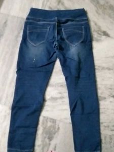 Dark Blue Denim Jeggings