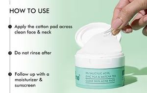 Salicylic Acid Serum Clear Skin Acne Pads