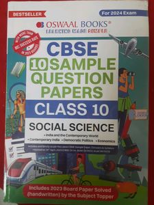 10th Class Social Science Sample Question Paper