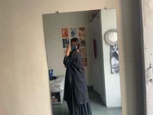 Embroidered Black Kurta