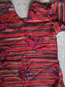 Vintage Floral Print Top