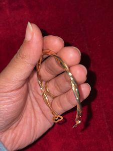 Twisted Hoop Bangle Bracelet