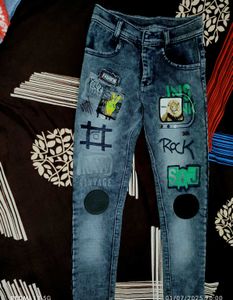 Boys' Graphic Print Jeans
