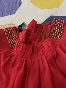 Red Beaded Top