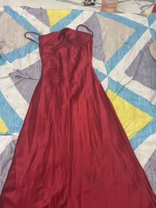 Elegant Red Maxi Dress