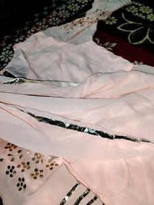 Peach Colour Langa Top With Dupatta Designer