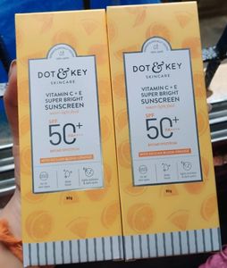 Combo Of 2 Dot &amp; Key Vitamin C + E Sunscreen