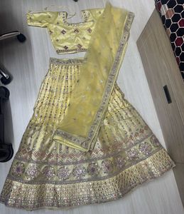 Wedding/Haldi Lehenga(Size M) Never Used