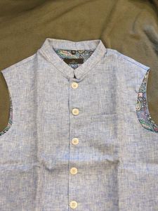 XL - Light Blue Nehru Jacket