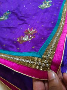 Daimond Work New Saree With Blouse Piece