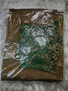 Copper Brown Color Tissue Saree.