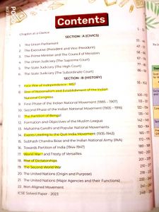 Oswal Class 10th History Civics Question Bank