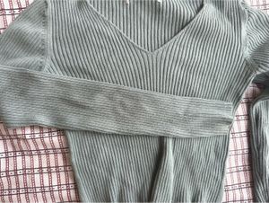 Ribbed V-Neck Top