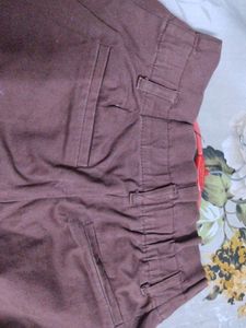 Brown Women&#39;s High-Waisted Pants
