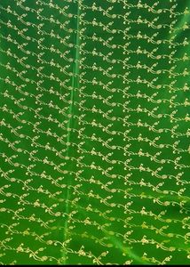 Green & Gold Floral Fabric