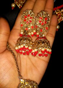 Red &amp; Gold Choker Set