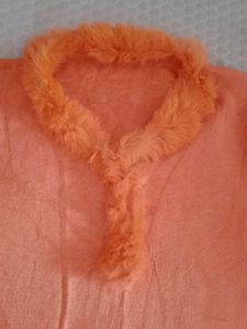 Peach Knit Sweater only 1time use