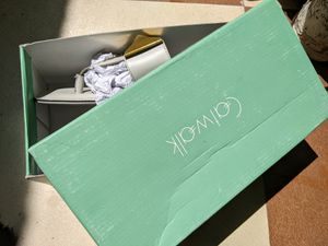 Off White And golden Catwalk Flats