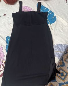 Sleek Black Slip Dress