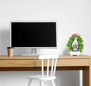 POKA Artificial green plant with sparrow &amp; light f