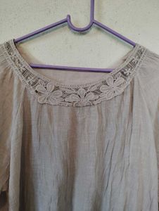 Nude Cotton Tops