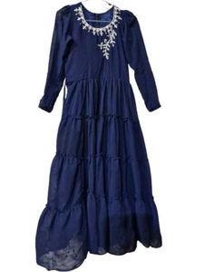 Elegant Navy Blue Maxi Dress