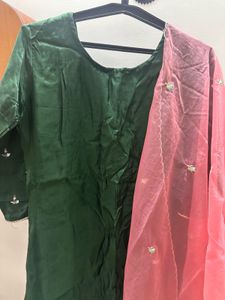 festive wear Suit with pant and dupatta