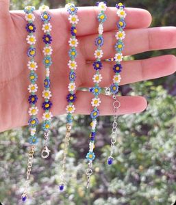 Daisy Beaded Bracelet