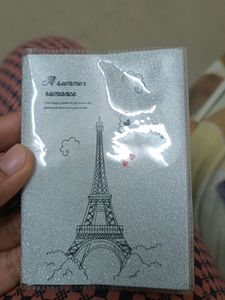 Glittering Small cute Notebook Diary - Glitter n Sparkle Paris Cover With Good Quality Paper