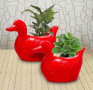 Duck-Shaped Flower Pot
