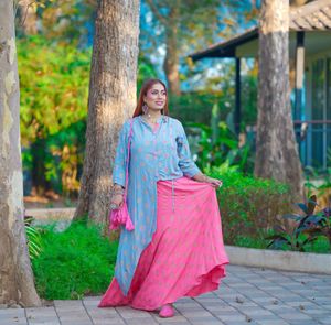 High Love Kurti & Skirt