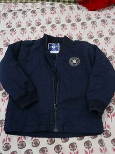 Navy Blue Bomber Jacket