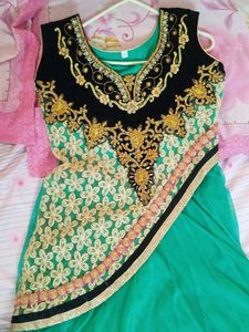 Elegant Green Ethnic Gown